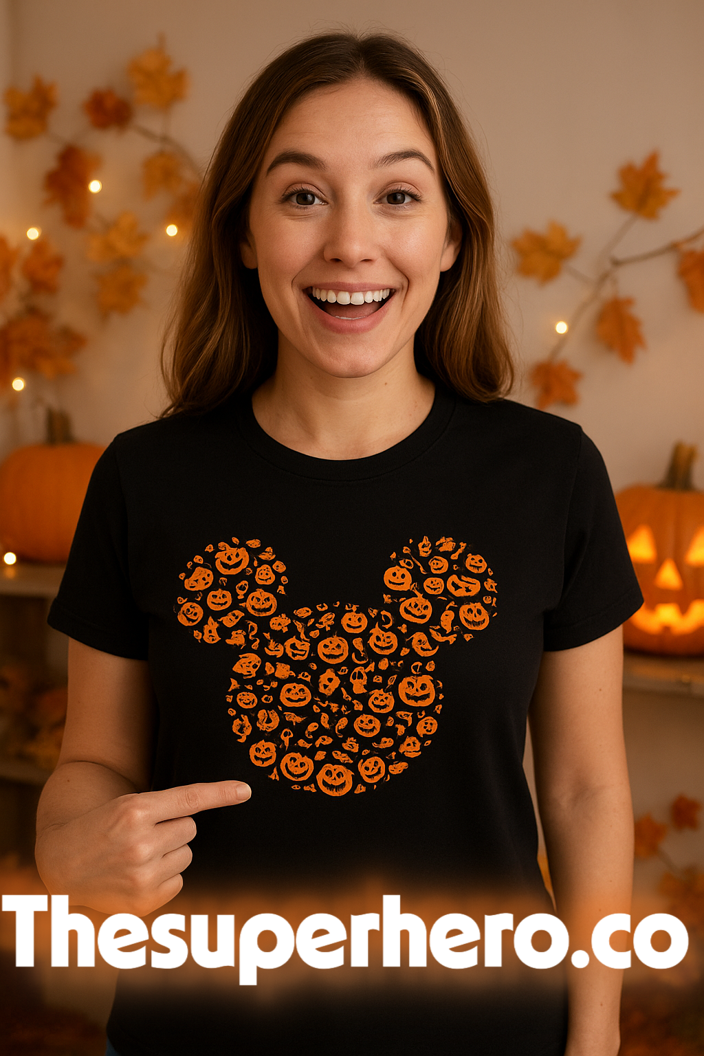 Women's Disney Halloween Mouse Icon T-Shirt